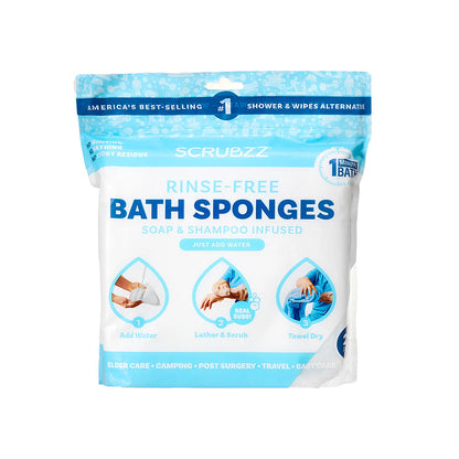 Rinse-Free Bath Sponges